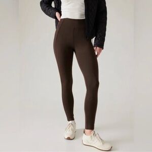 Athleta Delancey Skyline Tight Leggings in Toasted Brown Size Medium